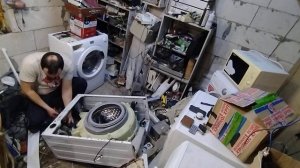 как разобрать стиральную машину hisense