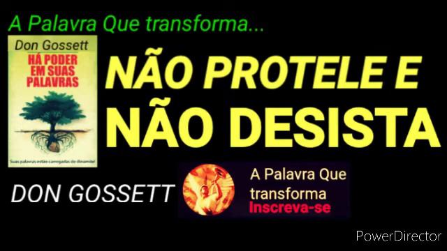 Não protele e não desista - Don Gossett. смотреть онлайн