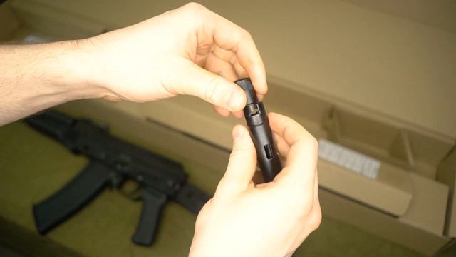 Макет учебный автомат Калашникова АК74М-М (складной приклад) смотреть онлайн