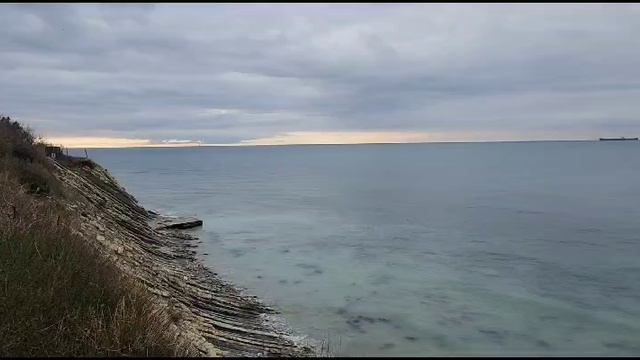 Зимнее море. Чёрное море..mp4