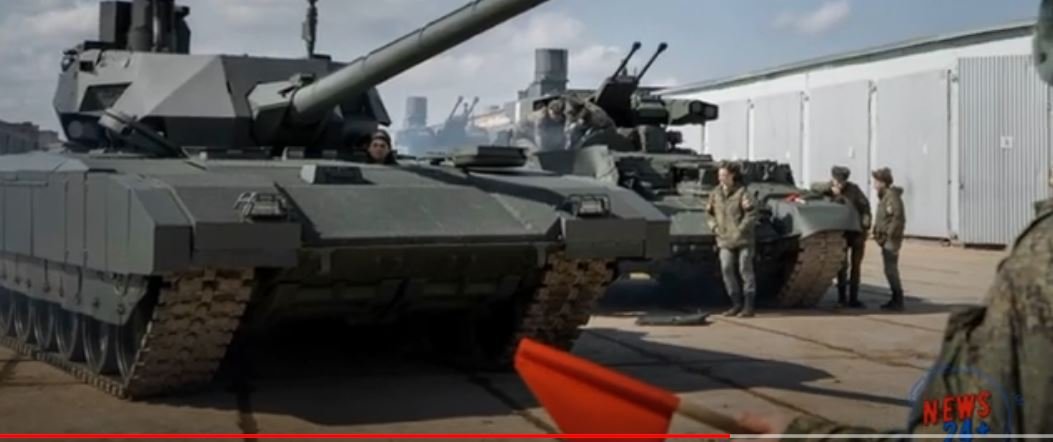 В российские войска поступила опытная партия танков Т 14 «Армата».mp4