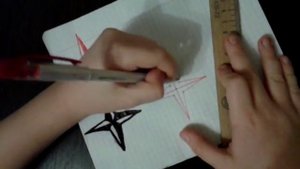 Как нарисовать  3D звезду