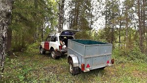 ЭКСПЕДИЦИЯ! ШТОРМ, НЕПОГОДА, ОСТАЛСЯ НА НЕДЕЛЮ В ЛЕСУ! МЕГА ПРИЦЕП ВПЕРВЫЕ В ДЕЛЕ!