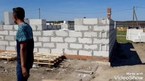 Дружный - кладка стен - пораблок