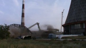 Демонтаж пилона градирни ТЕЦ-2, г.Волжский Волгоградской обл.