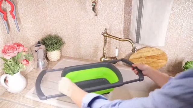 Складной силиконовый дуршлаг Collapse смотреть онлайн