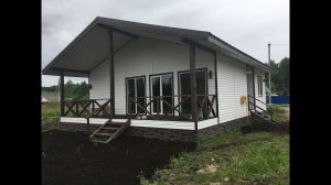 Одноэтажный дом 9х12 м, реализованный проект.