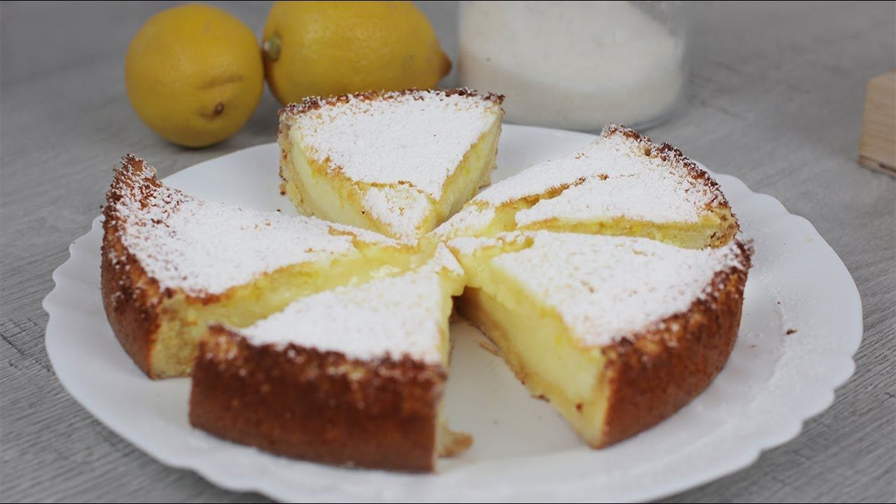 Лимонный пирог к чаю. Не пирог, а настоящее пирожное