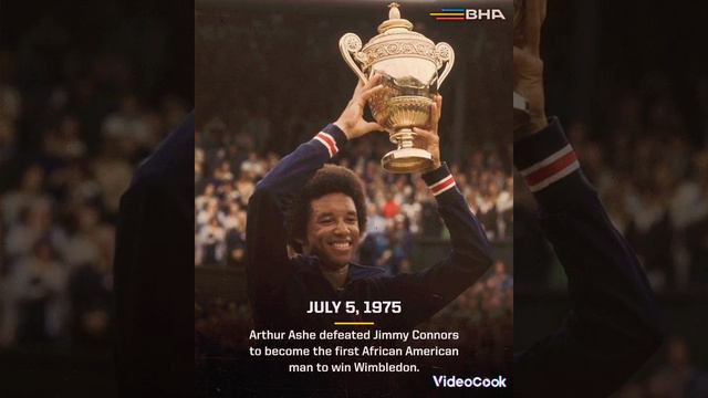 Arthur Ashe defeated Jimmy Connors to become the first African American man to win Wimbledon.