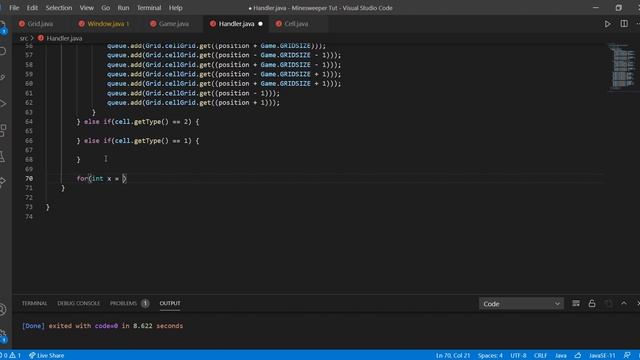 Minesweeper in Java: Part 4 (Creating the Handler Class) смотреть онлайн