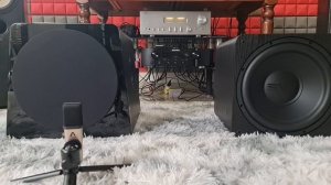 Soft Drum : SVS SB-1000 PRO vs Yamaha NS-SW500 (switch at 1 minute)(Both LFE mode)(Read description