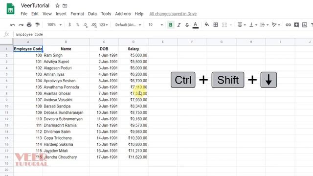 Google Sheets | Cell Range Selection Tips & Tricks in Google Sheets