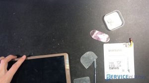 Замена АКБ, аккумулятораной баратеи samsung tab e T561, battery replacement