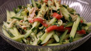 Крабовый салат по-японски [ закуска за 5 минут! ]
