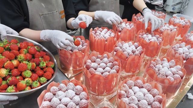 Кондитерская в Корее. Разные десерты.