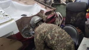 Passat B3. Ремонт задней чашки кузова passat35i