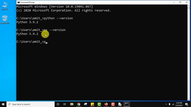 How to install numpy, pandas and matplotlib Python libraries on Windows 10 64-bit