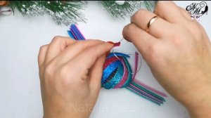 ПРОСТАЯ НОВОГОДНЯЯ ИГРУШКА СВОИМИ РУКАМИ ИЗ ГЛИТТЕРНОГО ФОАМИРАНА