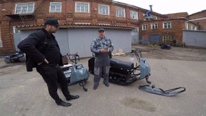 Мотобуксировщики Бурлак-М Хантер. Габариты: 2650*950*1450мм. Катковая подвеска.