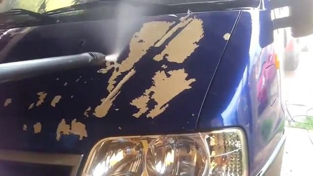 Проверка качества окраски при помощи мойки высокого давления. смотреть онлайн