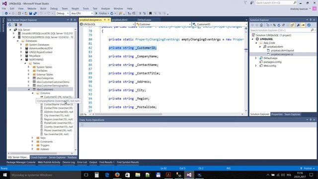 [Programowanie ASP.NET C#] Wprowadzenie do technologii LINQtoSQL w ASP.NET смотреть онлайн