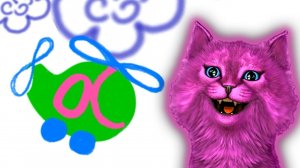 РИСОВАНИЕ для ДЕТЕЙ говорящий КОТЕНОК АБИ рисует МАШИНКУ и ВЕРТОЛЕТ