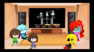 Underswap React to Bad Time Trio Hard Mode