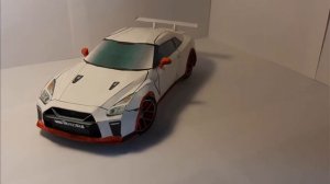 Nissan GTR R35 из бумаги