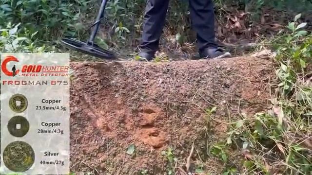 GOLD HUNTER B75 METAL DETECTOR GOLD METAL DETECTOR TESTING - ALL METAL MODE