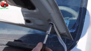Установка упора/ амортизатора капота на Toyota Prius XW50 / Тойота Приус от upora.net