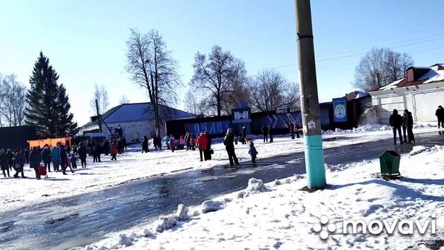 Последний день масленицы.ПРОВОДЫ РУССКОЙ ЗИМЫ В ЮРИНО.. смотреть онлайн