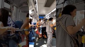 Контролер ГКУ "Организатор Перевозок" применяет силу