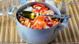 Салат Берегись, водка