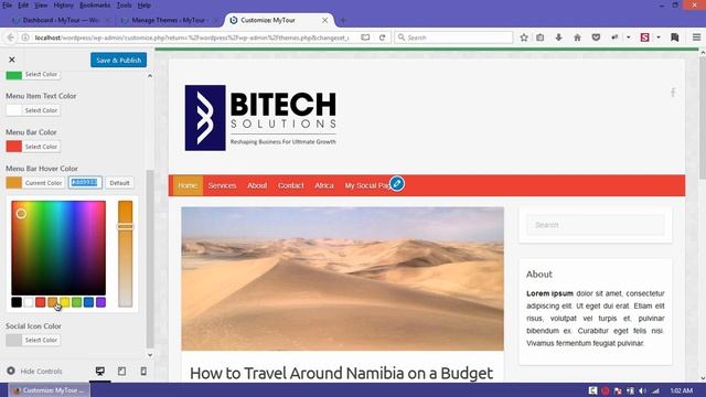 How to change Wordpress Theme Setting in Urdu Hindi - WP # 13 смотреть онлайн