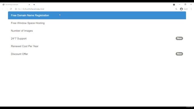 List Groups in Bootstrap - Episode 08 -  Complete Course
