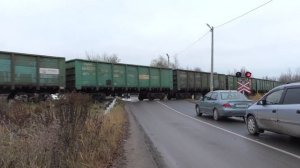 Железнодорожный кран КЖДЭ-16 за работой в разную погоду