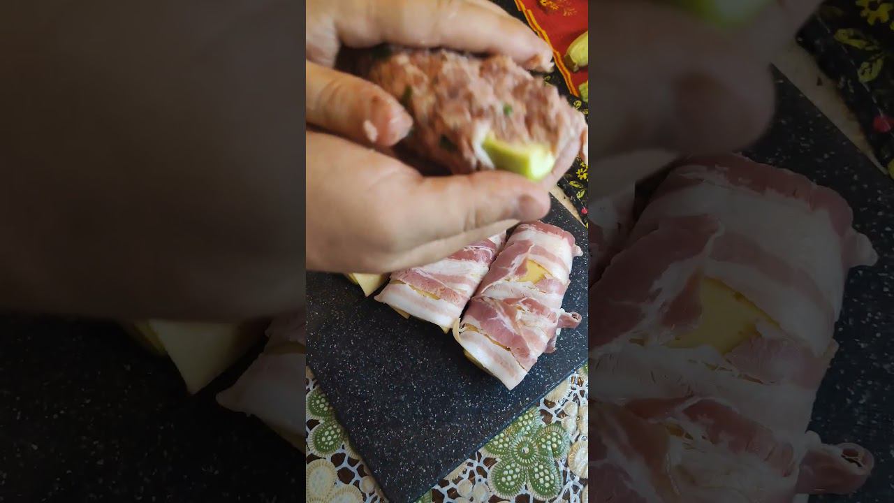 #shortvideo #shorts #short #кабачки #фарш кабачки в беконе с фаршом