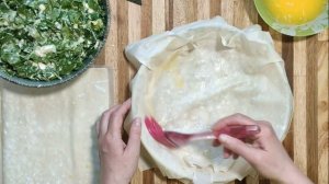 Греческий пирог со шпинатом. СПАНАКОПИТА. SPINAKOPITA.  Spinach pie Greek.