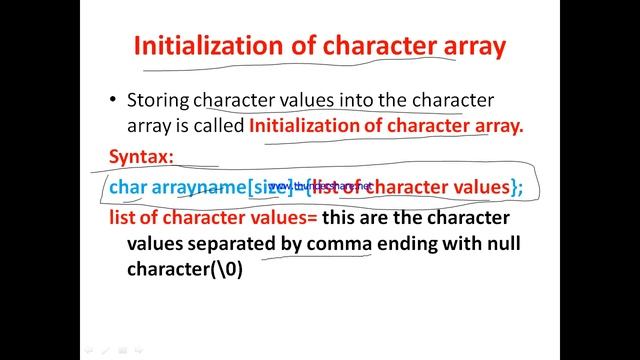 Character Array | C programming | programming in C | String in c |22226