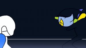 Undertale reacts to sans vs jevil