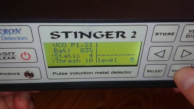 Глубинный металлоискатель Mikron Stinger 2 и его главное меню! смотреть онлайн