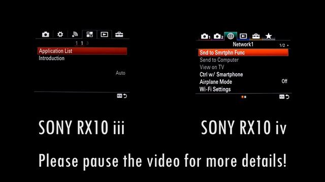 SONY CAMERA menus compared: RX10 iv (mark 4) vs. RX10 iii (mark3) смотреть онлайн