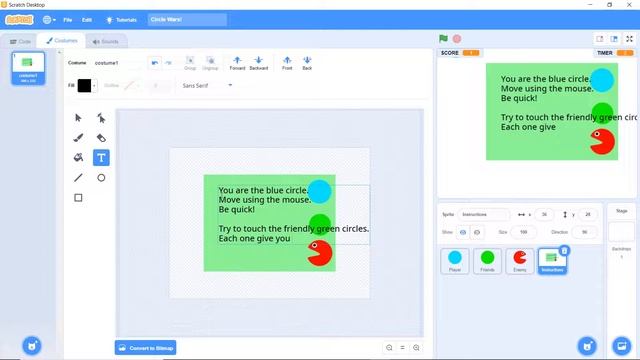 Scratch 3.0 Tutorial || Circle War ||