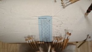 Урок 5. Кружевоплетение. Парная техника плетения. Жемчужная решетка