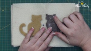 Making a Needle Felted Cat - Sitting Kitty Template