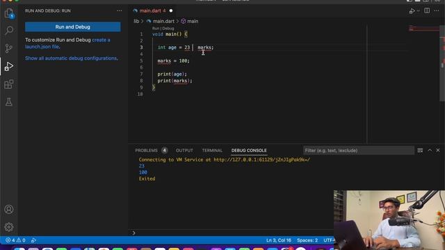Part-9-4 Dart Multiple Variable Initialization & Declaration What is const keyword ?