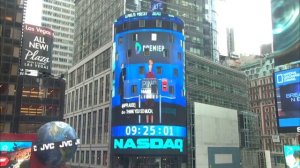 Premier, Inc. on the Nasdaq tower in Times Square