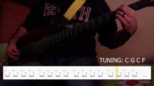 Slipknot - Gently (MFKR) (Bass Tab) (Play Along Tabs In Video)