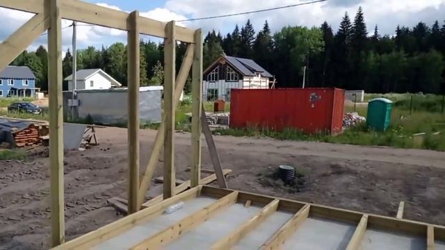 Монтаж ЦСП. Сборка и подъём стен смотреть онлайн