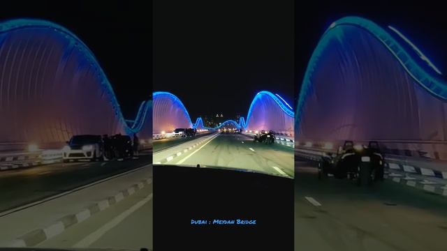 Dubai Meydan Bridge ?? | must visit place in Dubai #dubai #dubaicity #dubailife #dxb #trending